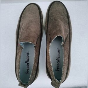 Franco Vanucci Brown Slip-On Loafers